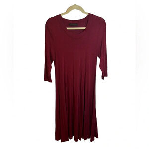 VELUCCI WOMENS 3/4 SLEEVE TSHIRT DRESS